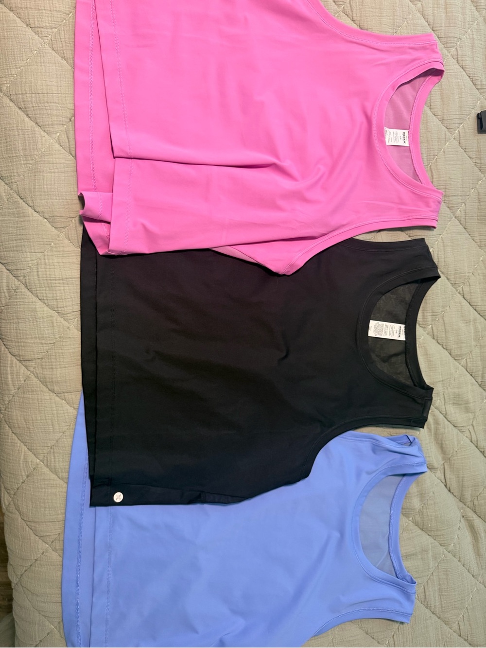 3 RBX Pink Blue Black Women's Athletic Tank Tops